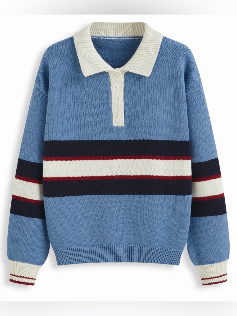 NWT - Cider Striped Polo Sweater